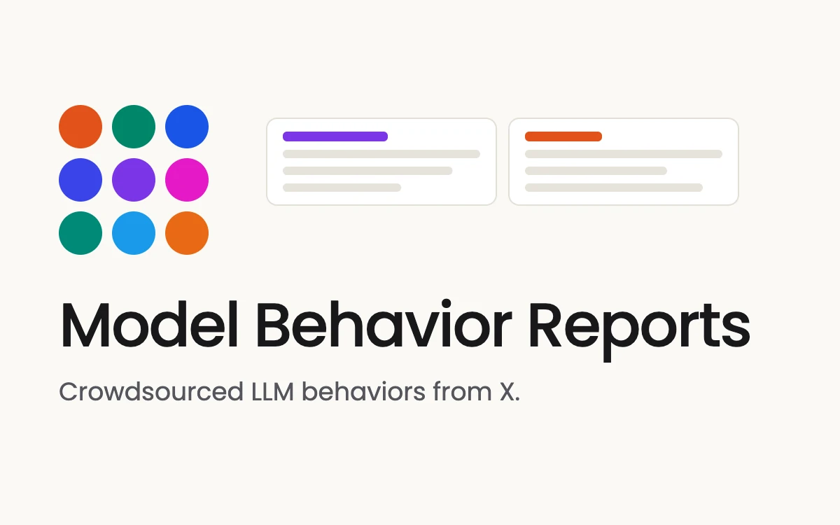 Preview of Model Behavior Reports